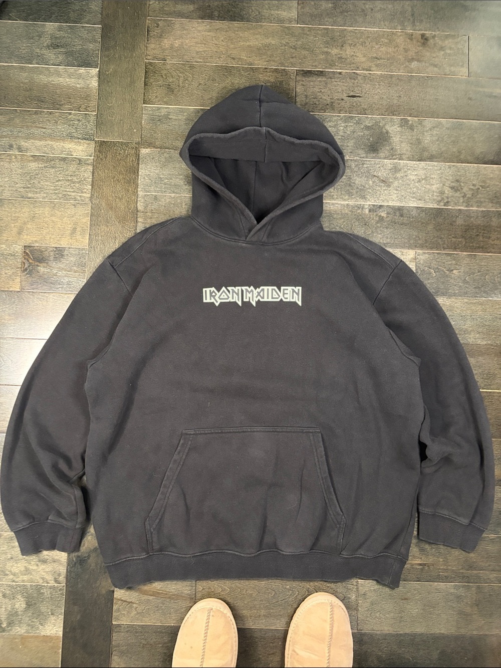H&M x Iron Maiden Graphic Hoodie – Relaxed Fit XL